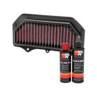 K&N Air Filter SU-7511R + Recharge Kit