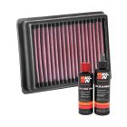 K&N Air Filter TB-1216 + Recharge Kit