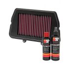 K&N Air Filter TB-8011 + Recharge Kit