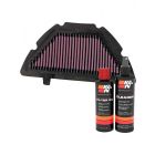 K&N Air Filter YA-1007 + Recharge Kit