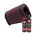 K&N Air Filter YA-1301 + Recharge Kit