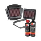 K&N Air Filter YA-1602 + Recharge Kit