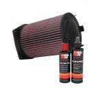 K&N Air Filter YA-8518 + Recharge Kit