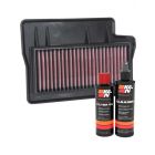 K&N Air Filter YA-9021 + Recharge Kit