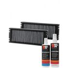 K&N Cabin Air Filter VF1001 + Recharge Kit