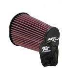 K&N Oval Straight Clamp-On Air Filter RE-0960 + Filter Wrap
