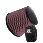 K&N Universal Clamp-On Air Filter RU-5179 + Filter Wrap