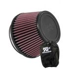 K&N Clamp-On Tapered Conical Air Filter RU-5163XD + Filter Wrap
