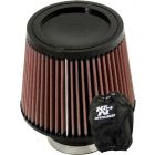 K&N Clamp-On Round Tapered Air Filter RU-5176 + Filter Wrap