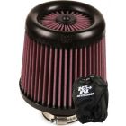 K&N Round Tapered X-Stream Clamp-On Air Filter RX-4950 + Filter Wrap