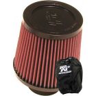 K&N Round Tapered Clamp-On Air Filter RU-4960XD + Filter Wrap