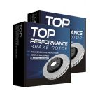 2 x Top Performance X Drilled Slotted Disc Brake Rotor 299mm TD133XSL TD133XSR