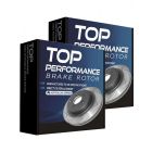 2 x Top Performance Slotted Disc Brake Rotor 330mm TD507SR TD507SL