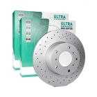 2 x Protex Ultra Performance X-Drilled Disc Brake Rotor 320mm PDR1010HX