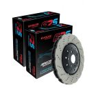 2 x Bremtec Evolve F2S Plus Disc Brake Rotor 390mm BDR8002LEV BDR8002REV