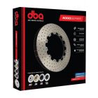 DBA Disc Brake Rotor Ring Cross-Drilled & Dimpled 5000 Series (Single) Right 390mm