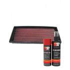 K&N Air Filter 33-2004 + Aerosol Recharge Kit