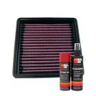K&N Air Filter 33-2008-1 + Aerosol Recharge Kit