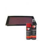 K&N Air Filter 33-2014 + Aerosol Recharge Kit