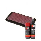 K&N Air Filter 33-2030 + Aerosol Recharge Kit