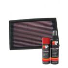 K&N Air Filter 33-2034 + Aerosol Recharge Kit