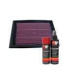 K&N Air Filter 33-2036 + Aerosol Recharge Kit