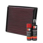K&N Air Filter 33-2056 + Aerosol Recharge Kit