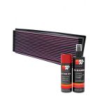 K&N Air Filter 33-2058 + Aerosol Recharge Kit