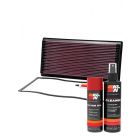 K&N Air Filter 33-2062-1 + Aerosol Recharge Kit