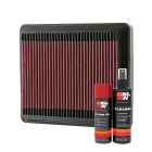 K&N Air Filter 33-2081 + Aerosol Recharge Kit