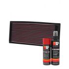 K&N Air Filter 33-2085 + Aerosol Recharge Kit
