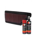 K&N Air Filter 33-2090 + Aerosol Recharge Kit