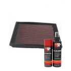K&N Air Filter 33-2098 + Aerosol Recharge Kit