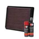 K&N Air Filter 33-2106-1 + Aerosol Recharge Kit