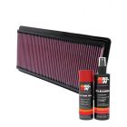 K&N Air Filter 33-2111 + Aerosol Recharge Kit