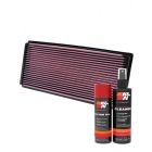 K&N Air Filter 33-2114 + Aerosol Recharge Kit