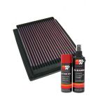 K&N Air Filter 33-2120 + Aerosol Recharge Kit