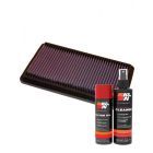 K&N Air Filter 33-2124 + Aerosol Recharge Kit