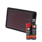 K&N Air Filter 33-2134 + Aerosol Recharge Kit