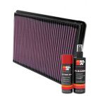 K&N Air Filter 33-2141-1 + Aerosol Recharge Kit