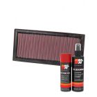 K&N Air Filter 33-2154 + Aerosol Recharge Kit