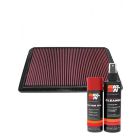 K&N Air Filter 33-2164 + Aerosol Recharge Kit