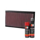 K&N Air Filter 33-2183 + Aerosol Recharge Kit