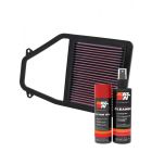 K&N Air Filter 33-2192 + Aerosol Recharge Kit