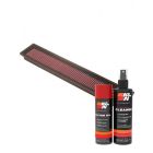 K&N Air Filter 33-2193 + Aerosol Recharge Kit