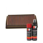 K&N Air Filter 33-2196 + Aerosol Recharge Kit