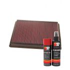 K&N Air Filter 33-2213 + Aerosol Recharge Kit