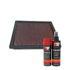 K&N Air Filter 33-2246 + Aerosol Recharge Kit