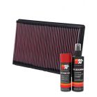 K&N Air Filter 33-2247 + Aerosol Recharge Kit