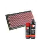 K&N Air Filter 33-2255 + Aerosol Recharge Kit